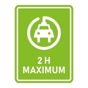 Borne de recharge 2h maximum