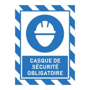 Casque de sécurité obligatoire