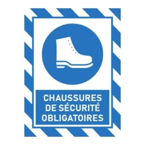 Chaussures de sécurité obligatoires