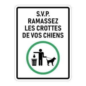 Ramassez les crottes de vos chiens