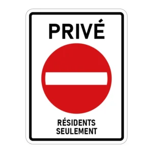 Lieu privé résidents seulement