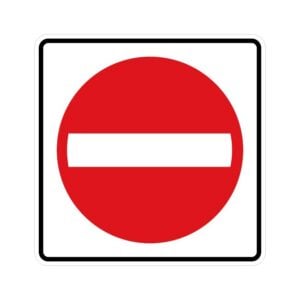Panneau entrée interdite
