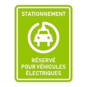 Stationnement réservé pour véhicules électriques